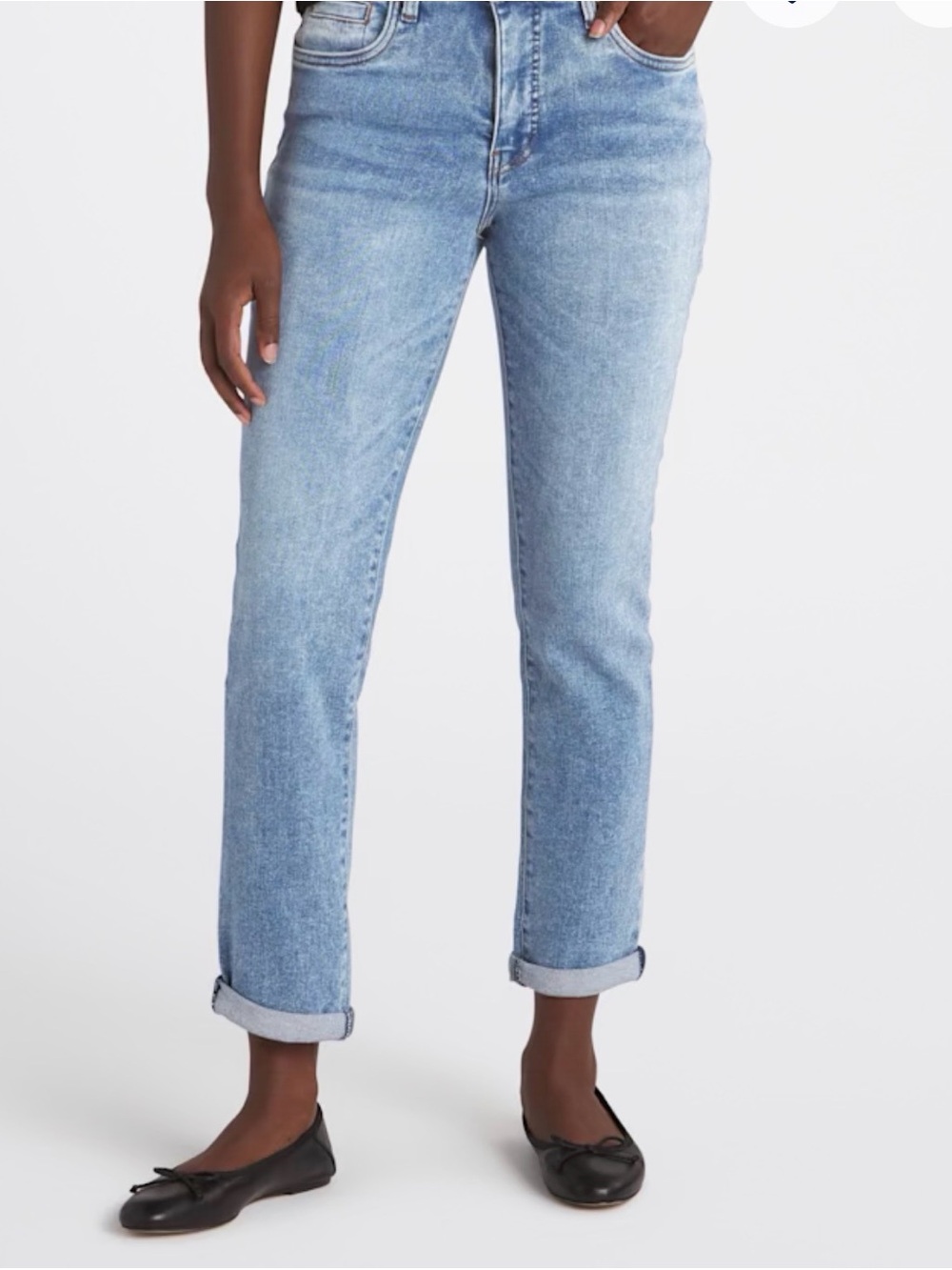 Kut from the Kloth Light Denim Boyfriend Jeans - Light Blue